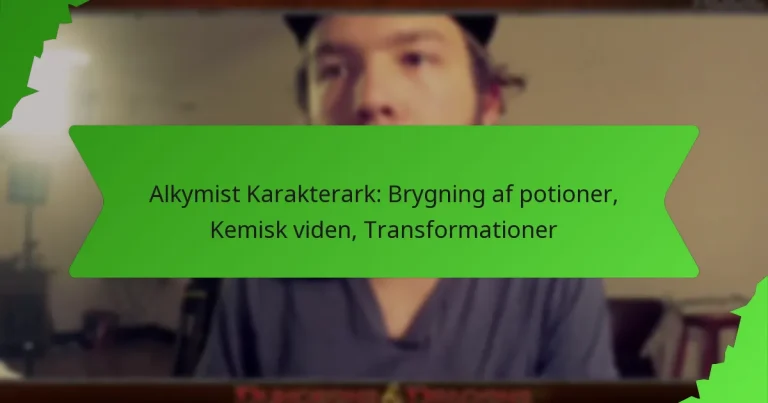 Alkymist Karakterark: Brygning af potioner, Kemisk viden, Transformationer