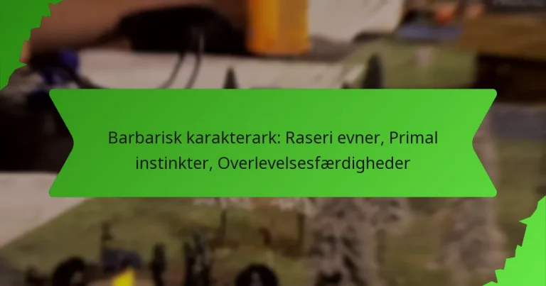 Barbarisk karakterark: Raseri evner, Primal instinkter, Overlevelsesfærdigheder
