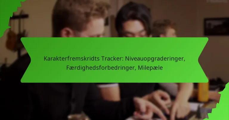 Karakterfremskridts Tracker: Niveauopgraderinger, Færdighedsforbedringer, Milepæle