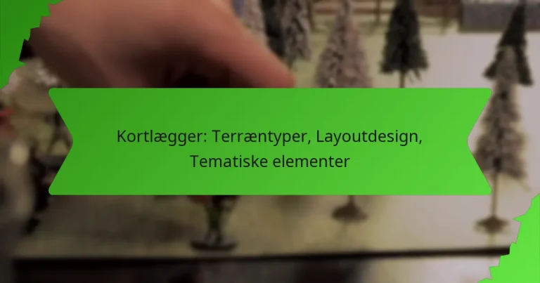 Kortlægger: Terræntyper, Layoutdesign, Tematiske elementer
