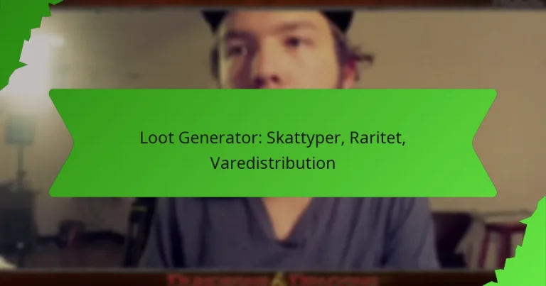 Loot Generator: Skattyper, Raritet, Varedistribution