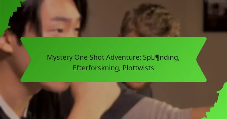 Mystery One-Shot Adventure: Spænding, Efterforskning, Plottwists