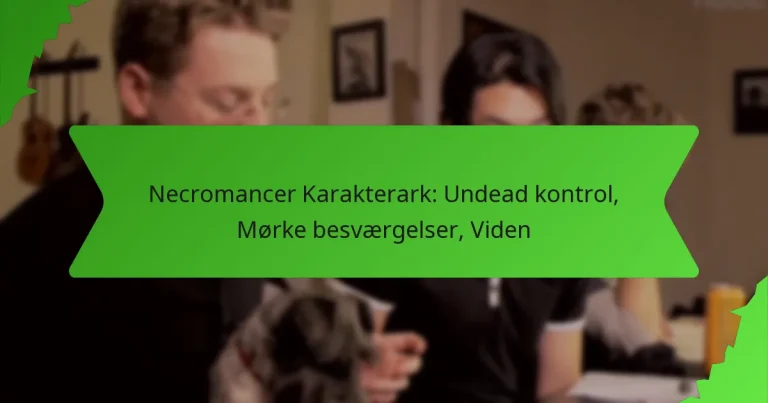 Necromancer Karakterark: Undead kontrol, Mørke besværgelser, Viden
