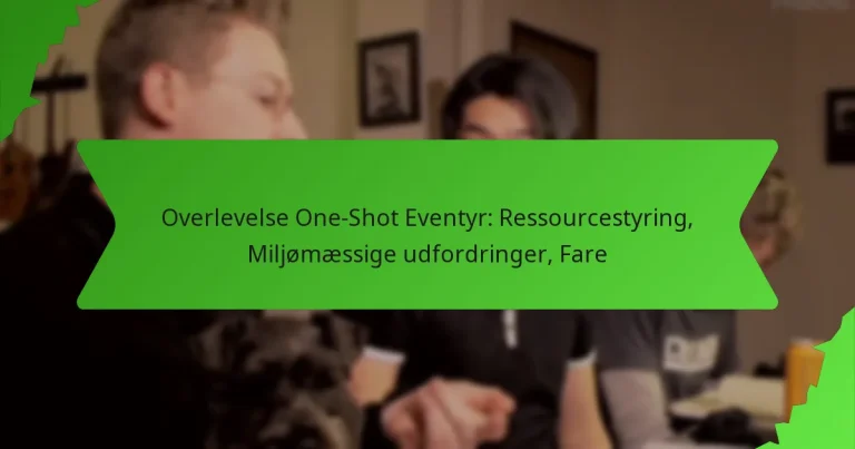 Overlevelse One-Shot Eventyr: Ressourcestyring, Miljømæssige udfordringer, Fare