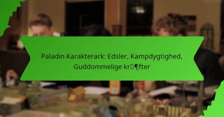 Paladin Karakterark: Edsler, Kampdygtighed, Guddommelige kræfter