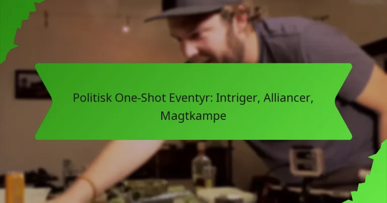 Politisk One-Shot Eventyr: Intriger, Alliancer, Magtkampe