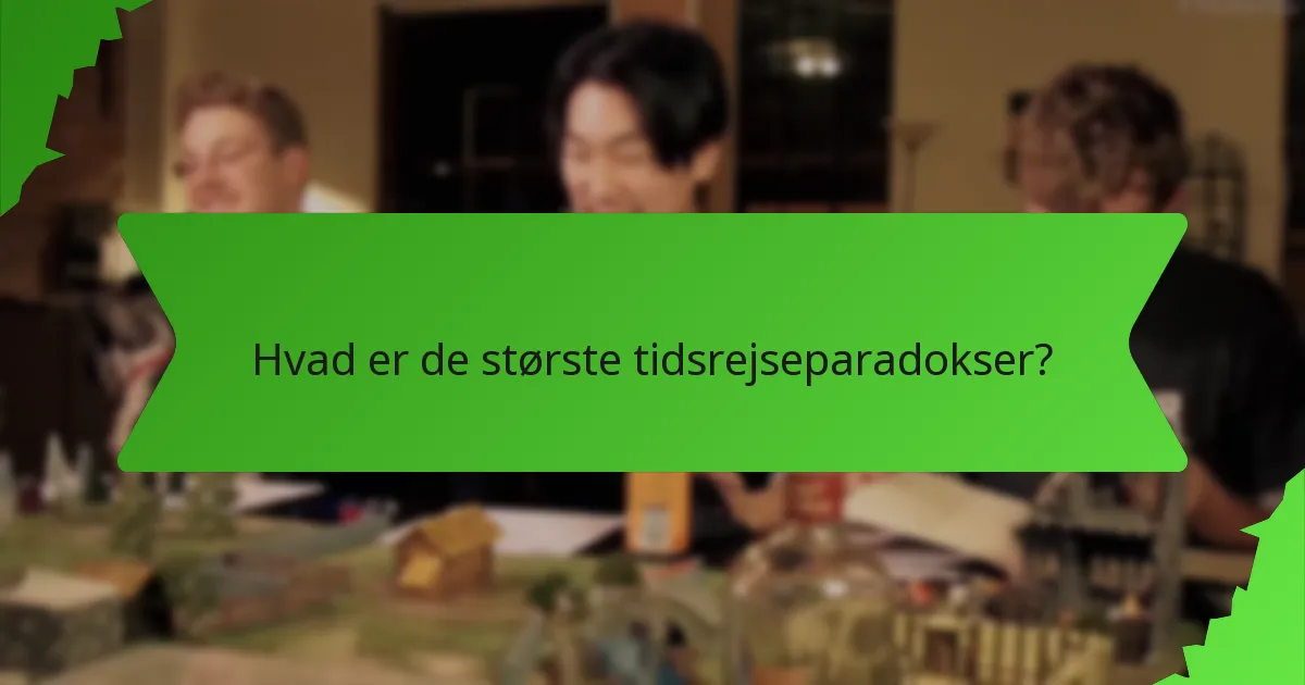 Hvad er de største tidsrejseparadokser?