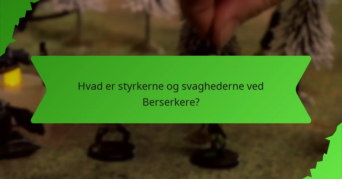 Hvad er styrkerne og svaghederne ved Berserkere?