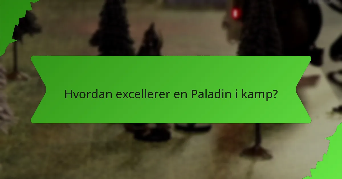 Hvordan excellerer en Paladin i kamp?